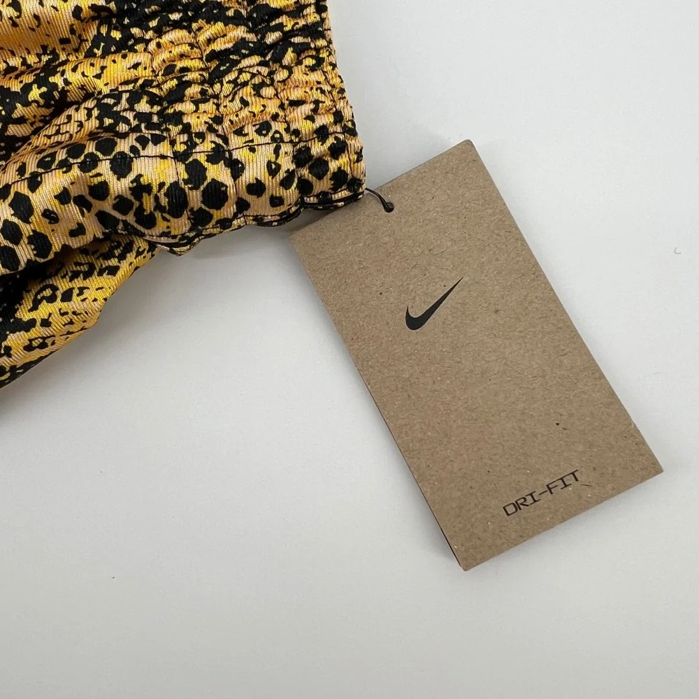 Nike Womens Dri-FIT Snakeskin‎ Basketball Shorts Yellow Black DH7348-709 XS